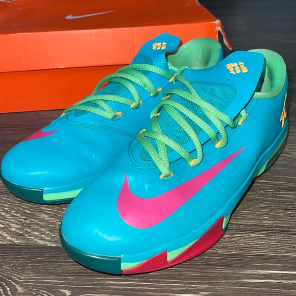 Nike KD VI Youth GS Hero Pack Air Max Turbo Basketball Shoes 599477 304 Size 6.5